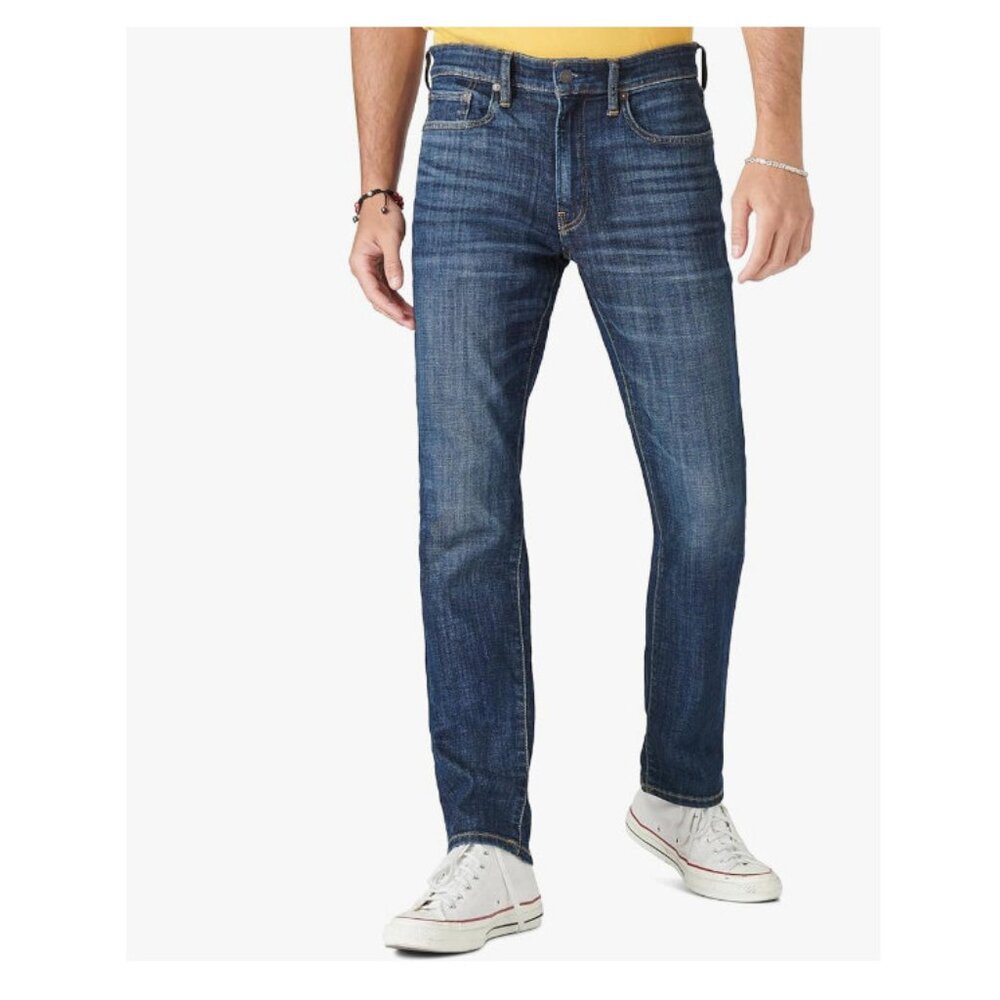 NWT Lucky Brand Mens 410 Athletic Straight Coolmax Stretch Jean 33W x 30L